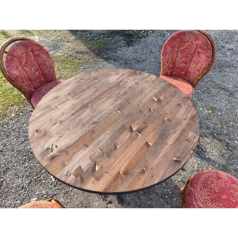 Vintage 1970s rattan garden furniture set