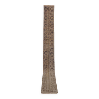 Tapis vintage turc de oushak tissé à la main 53x560 cm