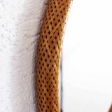 Vintage wicker mirror