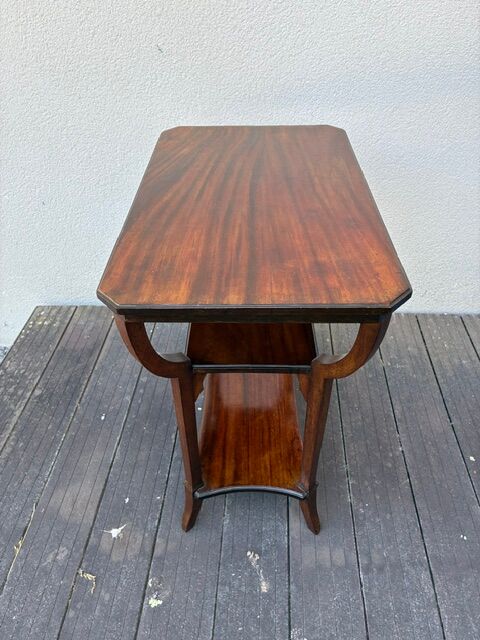Art Nouveau side table in walnut