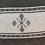 Coussin berbère chocolat et beige