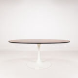 Oval dining table in rosewood by Maurice Burke for Arkana, England, 1960s