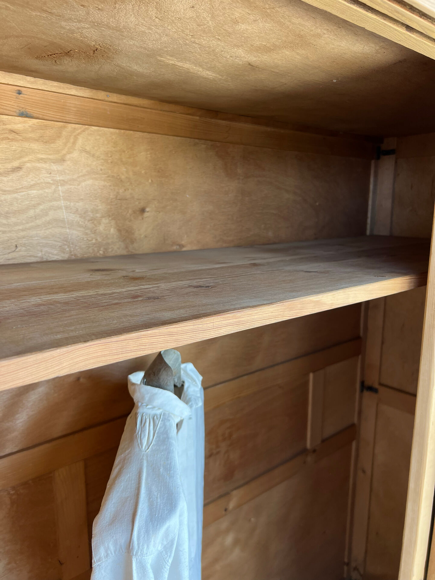 Raw wood wardrobe
