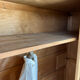 Raw wood wardrobe