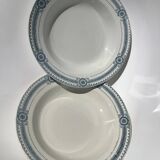 2 Carina U&C Sarreguemines Ironstone Deep Plates