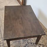 Antique 1900s rustic farmhouse coffee table two drawers