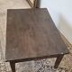 Rustic farmhouse coffee table from the 1900s with two drawers.