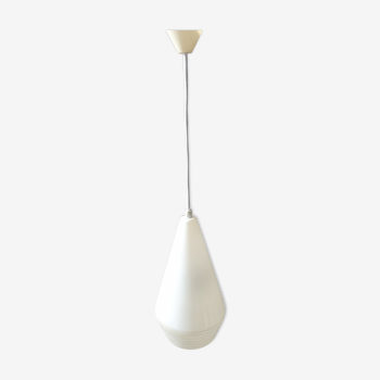 Modernist opaline ceiling lamp