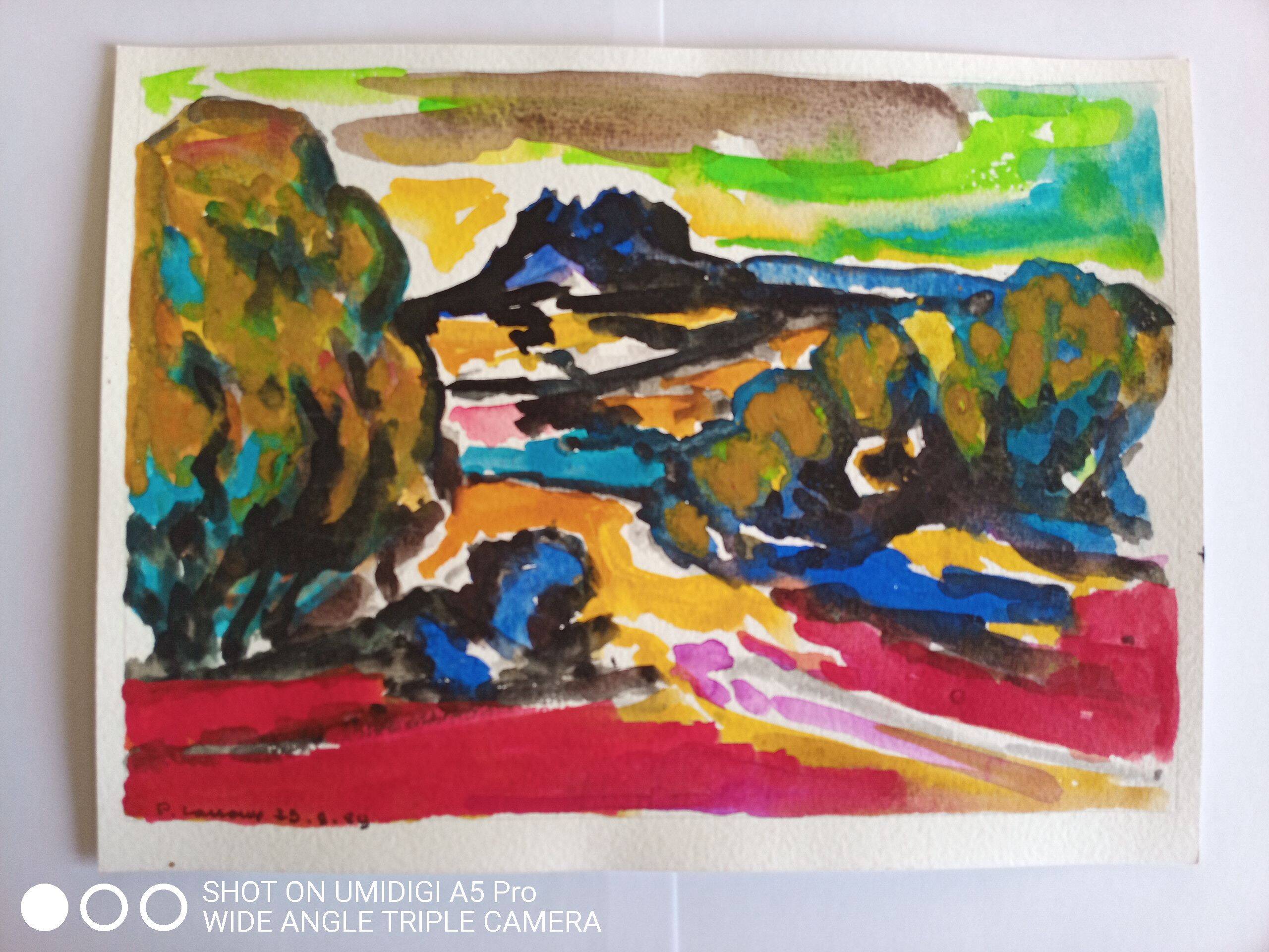 Pierre Lacroux (1909-1993) Gouache on paper 24 x 32 cm - from 1989 - (303)