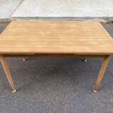 Table à manger scandinave extensible en bois 235cm 1960
