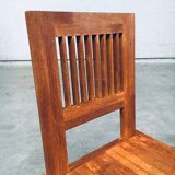 Postmodern Teak Side Chair, France, 1990s