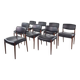 Ensemble de 8 chaises en teck danois par Aksel Bender Madsen et Ejnar Larsen