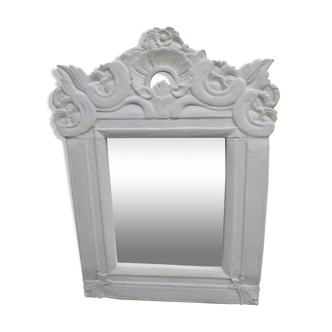 Worked wood mirror 51x68cm