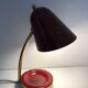 Brass and ceramic bedside lamp 1950
