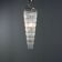 Vintage transparent glass pendant, Italian design, 1990s.