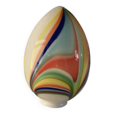 White Egg with Multicolored Reeds Table Lamp by Simoeng