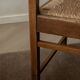 Dutch Art Deco Oak and Rush Armchair, Amsterdam School, 1920s