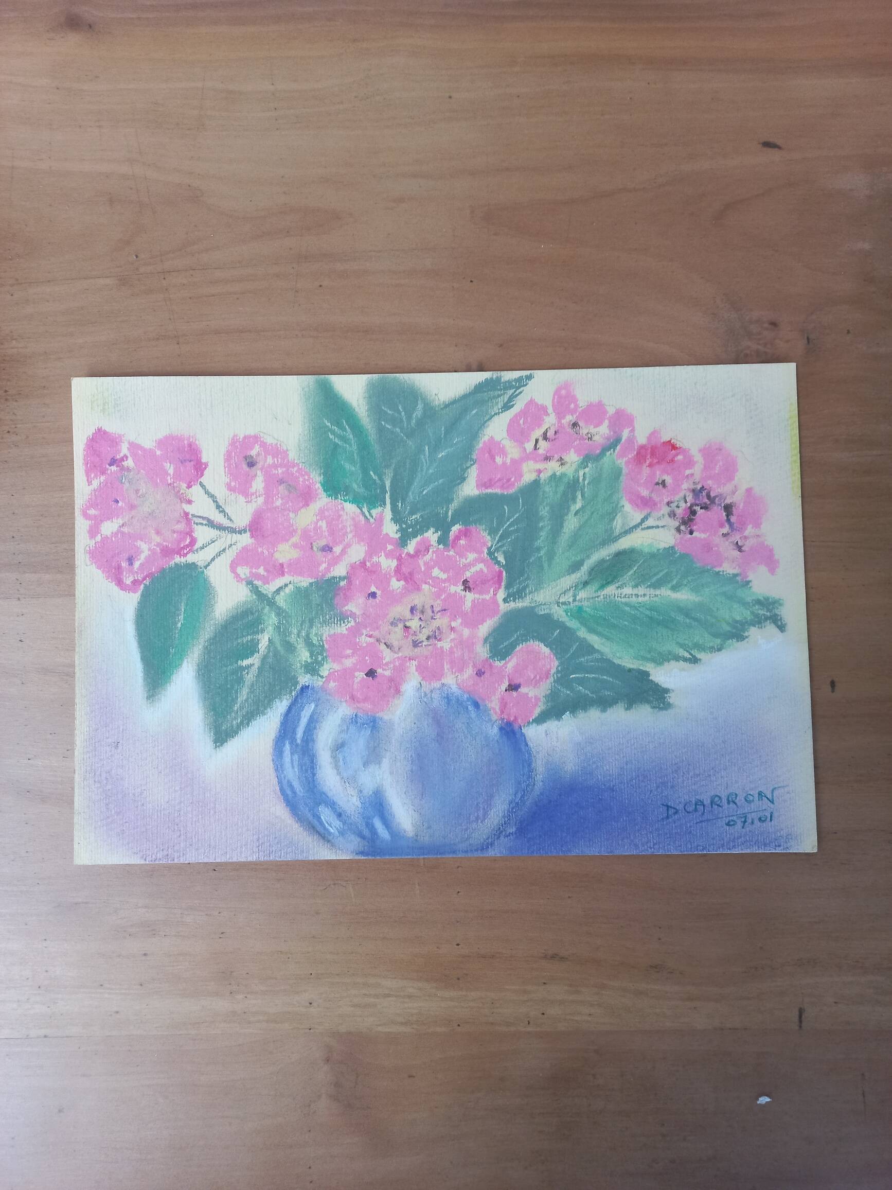 Pastel bouquet of pink flowers