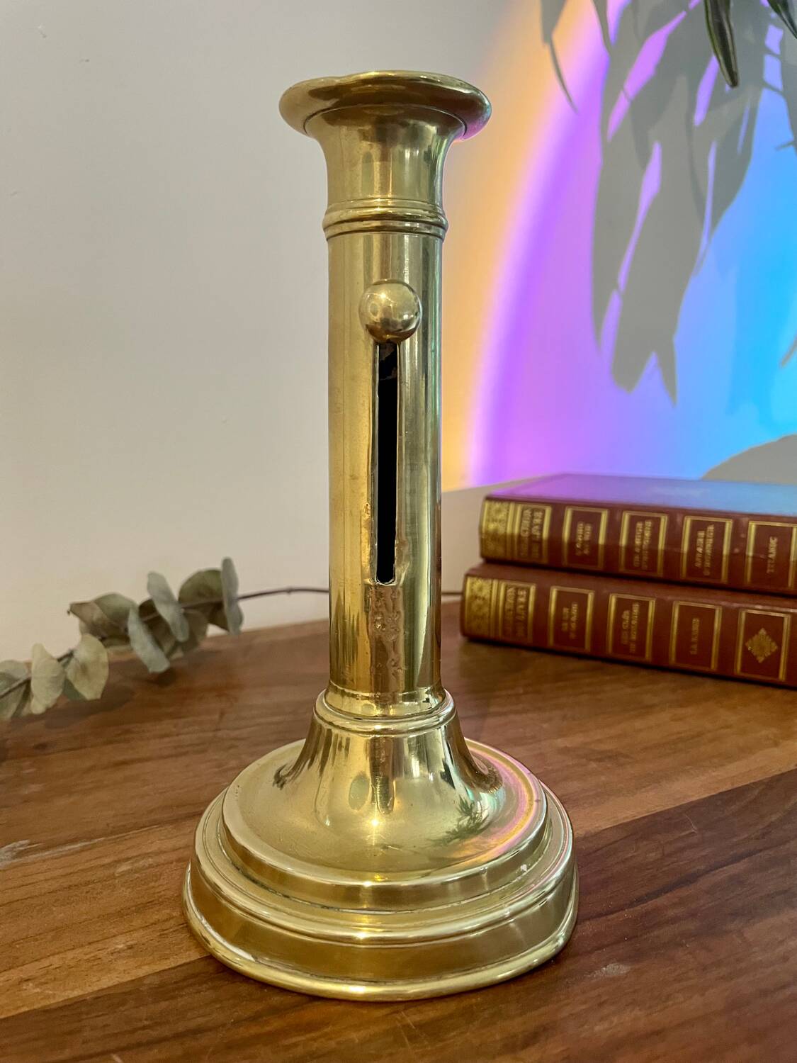Vintage brass candle holder