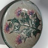 Dish Vallauris decoration thistles diameter 29.5cm