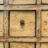 Ancient Chinese apothecary furniture calligraphed
