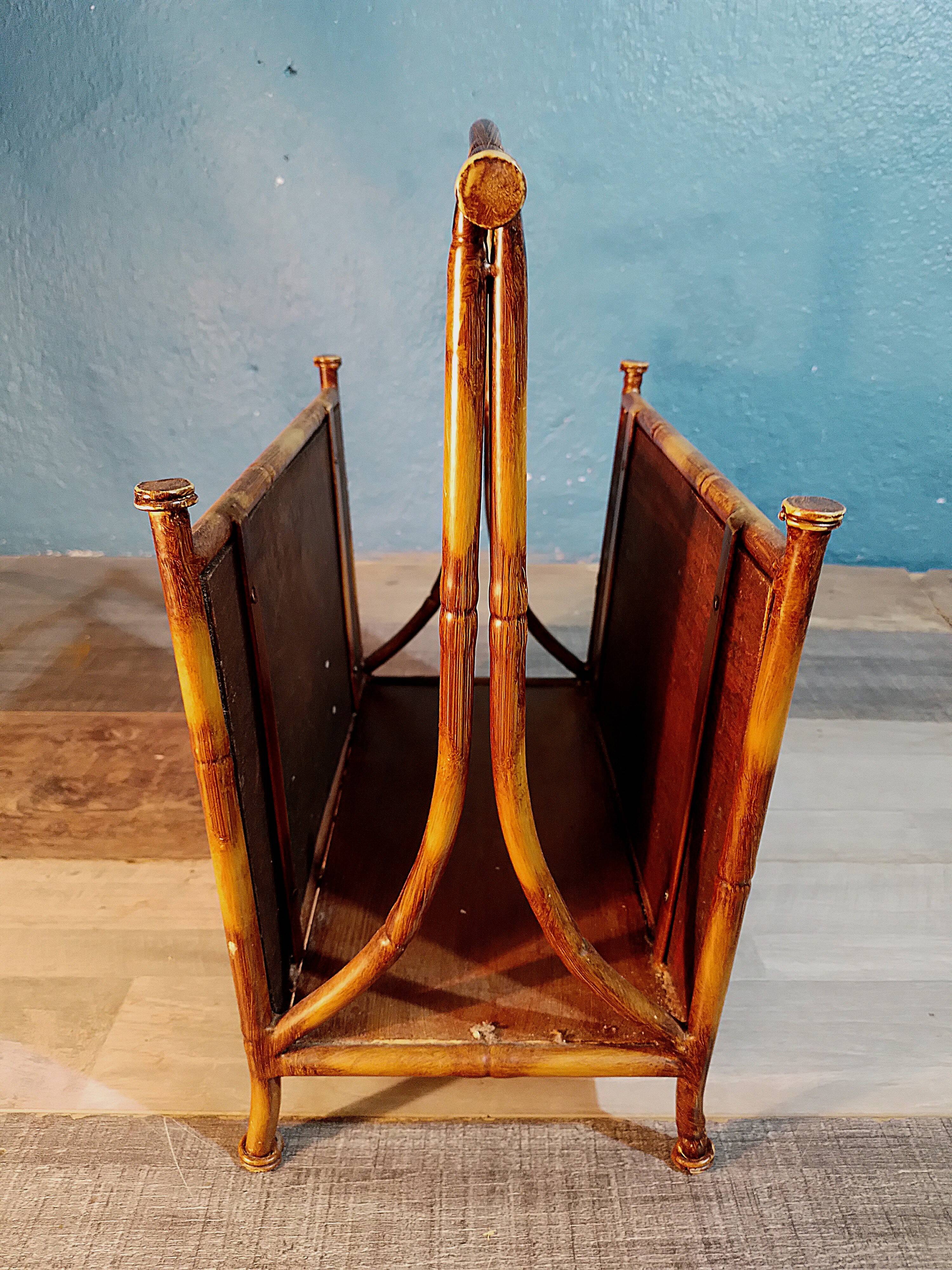 "Bamboo" magazine rack 1950s