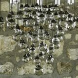 Murano 79-drop glass chandelier, circa 1965