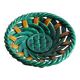 Woven ceramic fruit bowl or dish from Vallauris