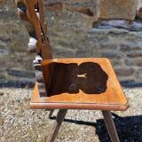 Chaise escabelle ancienne
