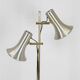Lyskær Belysning double spot floor lamp / reading lamp / brass / 1970s / Danish modern design