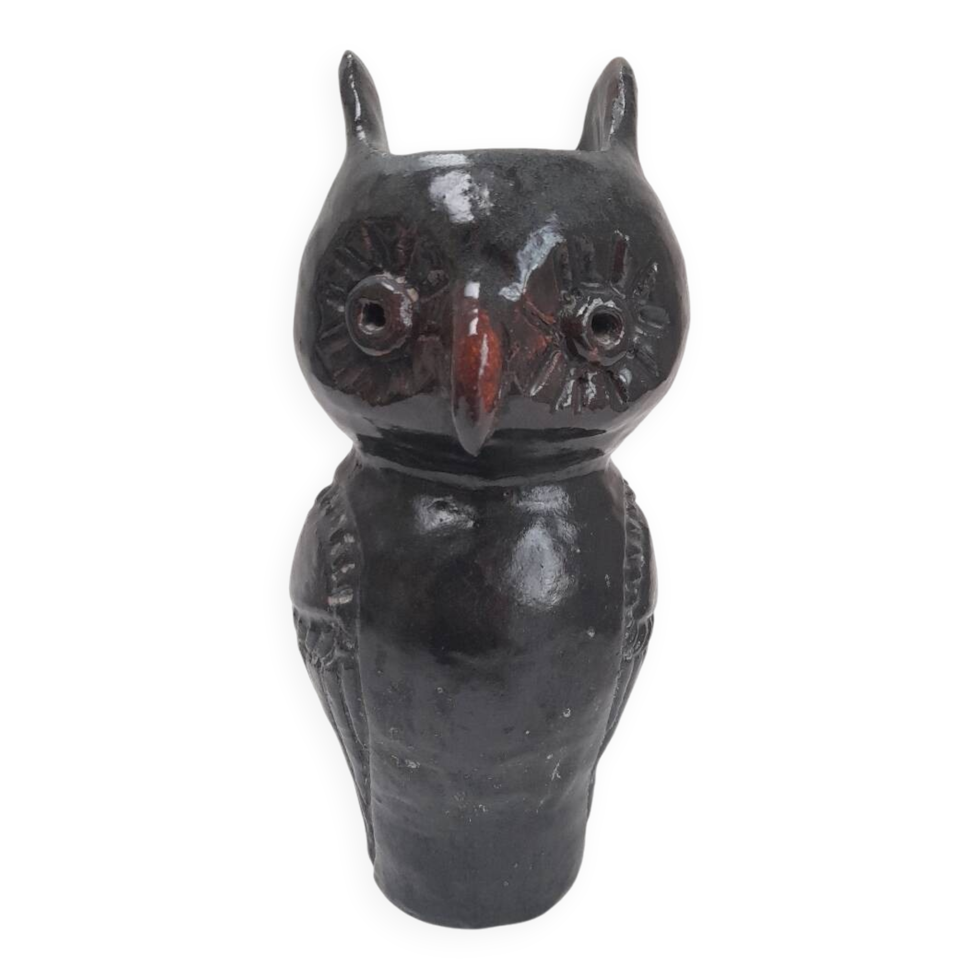 Owl vase in ceramic