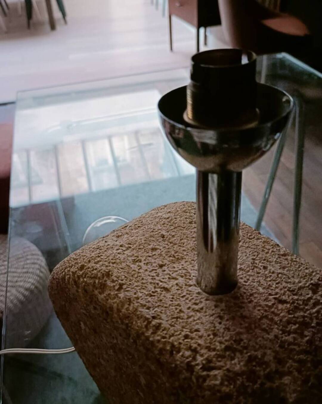 Stone lamp from the Pont du Gard, Albert Tormos