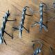 Brutalist zoomorphic knife rests
