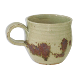 Cup glazed sandstone pottery Baumlin vintage year 70