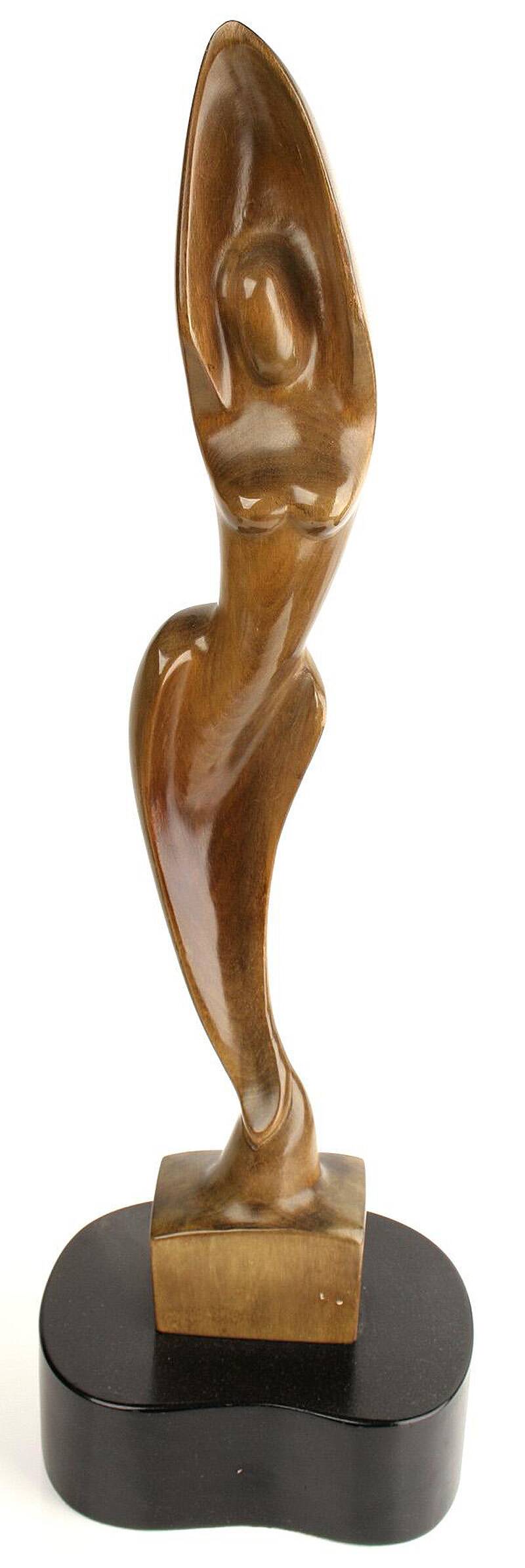Pair of Large Vintage Teak Sculptures, 1950s