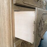 Antique chest of drawers in light oak