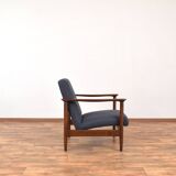 Fauteuil lounge polonais du milieu du siècle par Edmund Homa, 1960