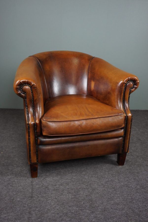 Club armchair in sheepskin