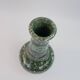 Large green earth-mixed ceramic vase by Jean Gerbino Vallauris