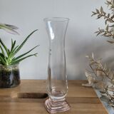 Rosé glass soliflor vase