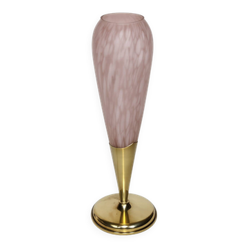 1960s Modern table lamp | Brass and glass | Vintage | E14