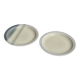 Set of 2 blue deep plates, Saint Amand earthenware, La Baule model, hand painted