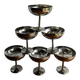 6 coupes à glace en inox