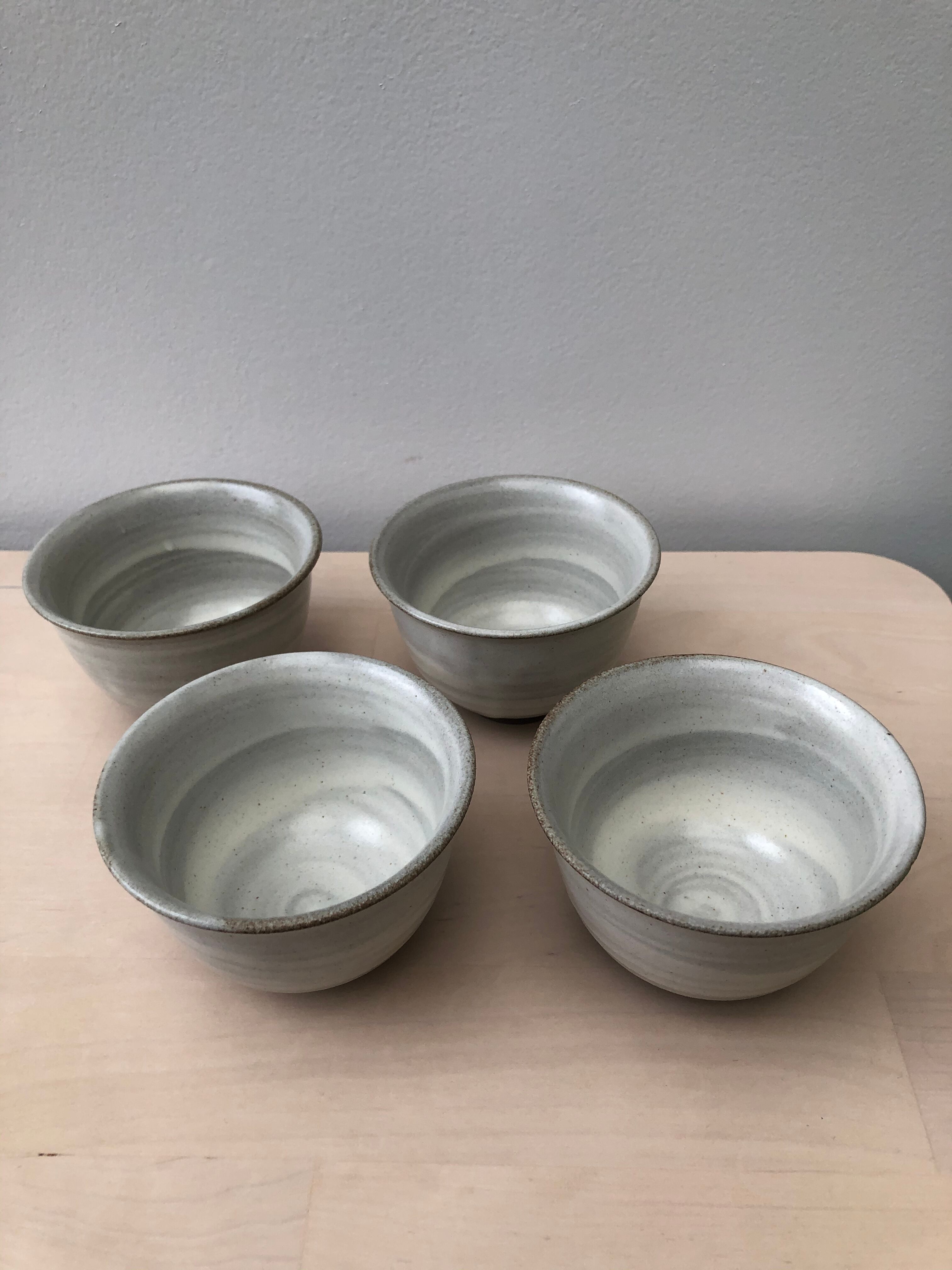 Set of 4 sandstone cups