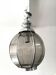 Suspension smoked glass and design 70s