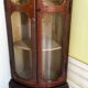 Corner display cabinet veneered in mahogany - Victorian - 20th century