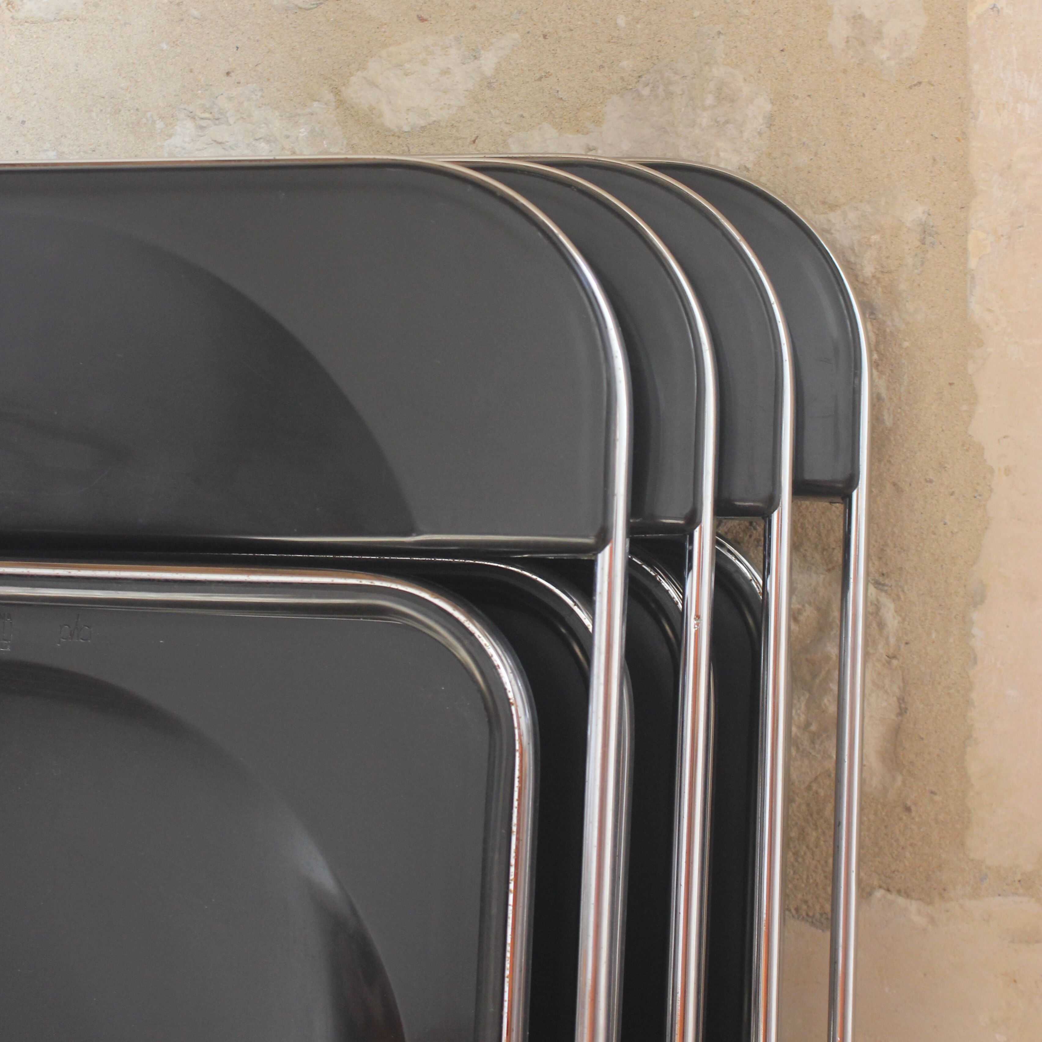 Plia chairs by Giancarlo Piretti for Castelli