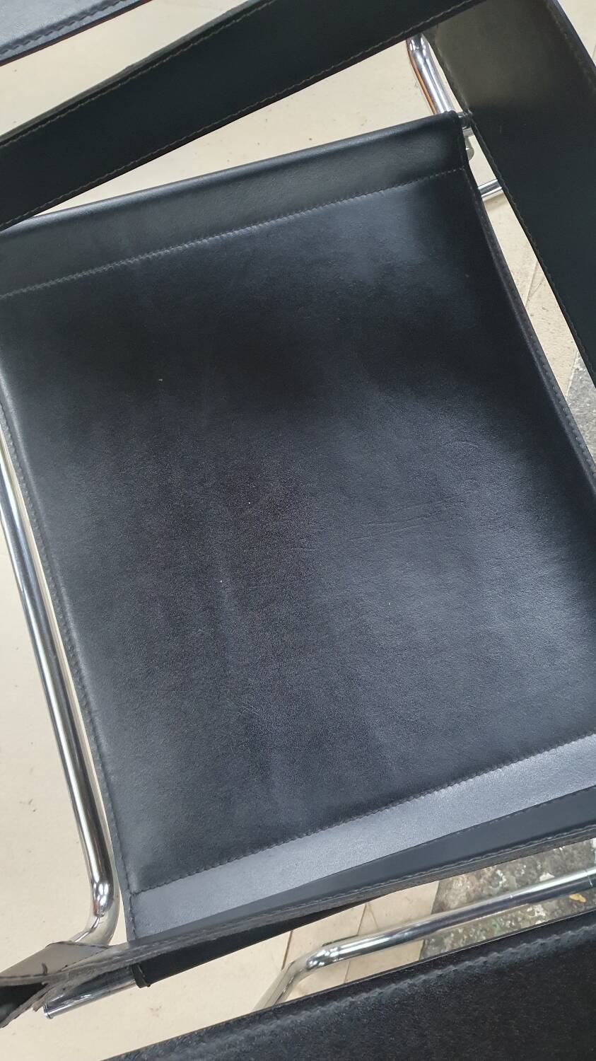 Wassily leather armchair by Marcel Breuer