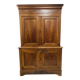 Two-body buffet in solid walnut, Louis Philippe style, 19th century.