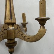 Lustre en bois doré ancien